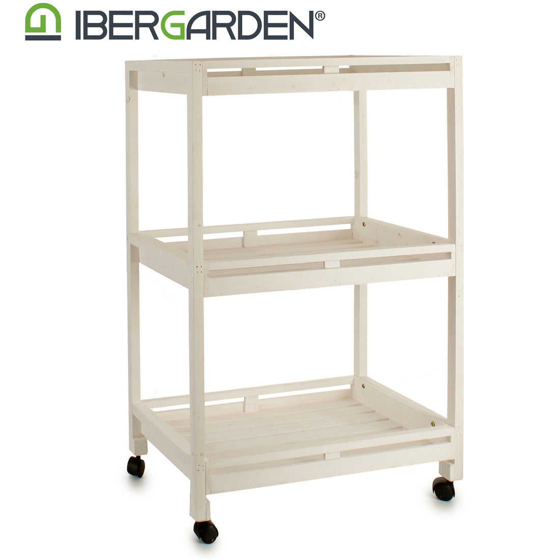 Wooden base trolley