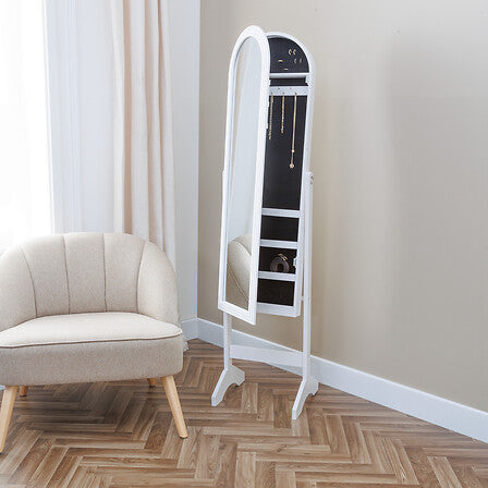 Standing mirror and jewelry cabinet Emily