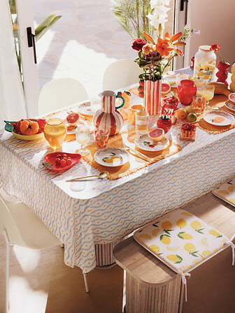 Porcelain plate set Fruity (6 pcs)