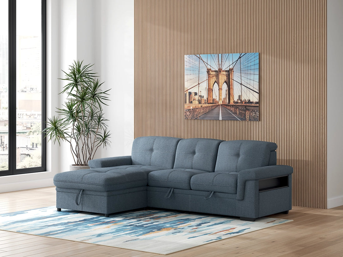 Ruffner 2-Piece Sectional with Pop Up Sleeper and Chaise