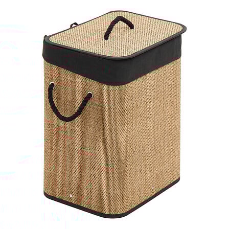 Bamboo basket with lid