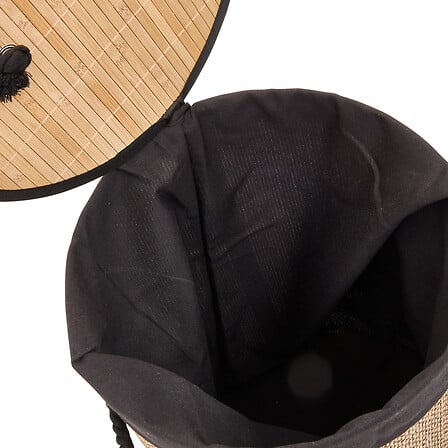 Bamboo basket with lid