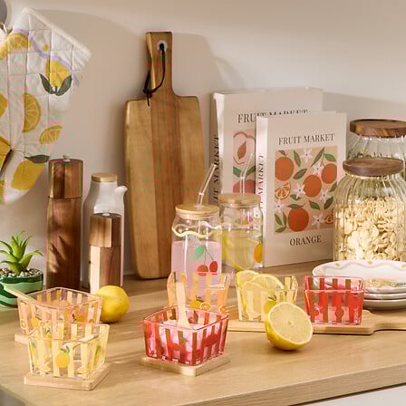 Serving board with plates