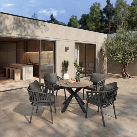 Дачный комплект стола и стульев Oriengo