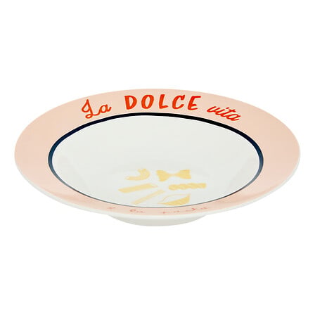 Porcelain deep plate set Della Pasta (6 pcs)