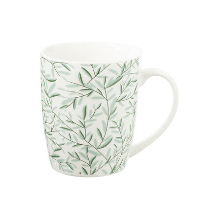 Floral Green matching mug