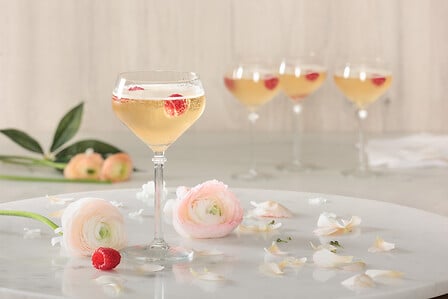 Set of champagne glasses (4 pieces)
