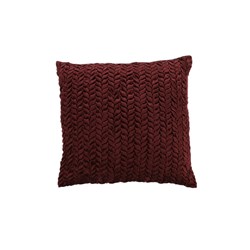 Picture of Square Velvet Smoked Braid Throw Pillow