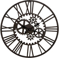 Picture of Metal Black Gear Wall Clock