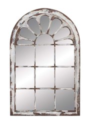Picture of Arch White Framed Mirror