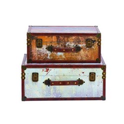 Picture of Set of 2 suitcases in boho style