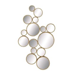 Picture of Round Silhouette Wall Mirror Fifteen Circles Mirror