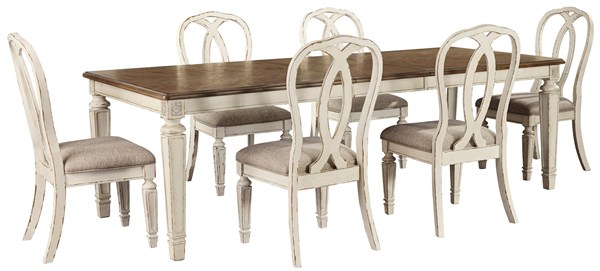 Realyn Dining Table Set, Realyn Dining Table And 8 Chairs Set