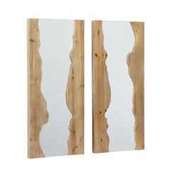 Picture of Set of 2 Wood Mirrors