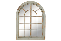 Picture of Farmhouse gray arched mirror