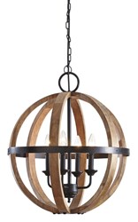 Picture of Wood Pendant chandelier Emilano